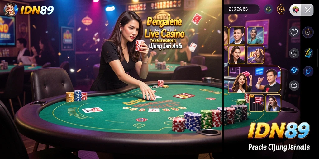 Gameplay menegangkan dan interaktif di IDN89 Live Casino.
