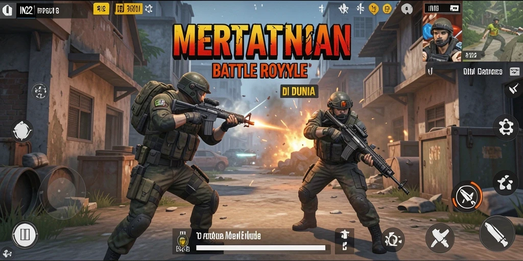 Tangkapan layar gameplay <strong>IN22</strong> menunjukkan aksi mendebarkan di medan perang.