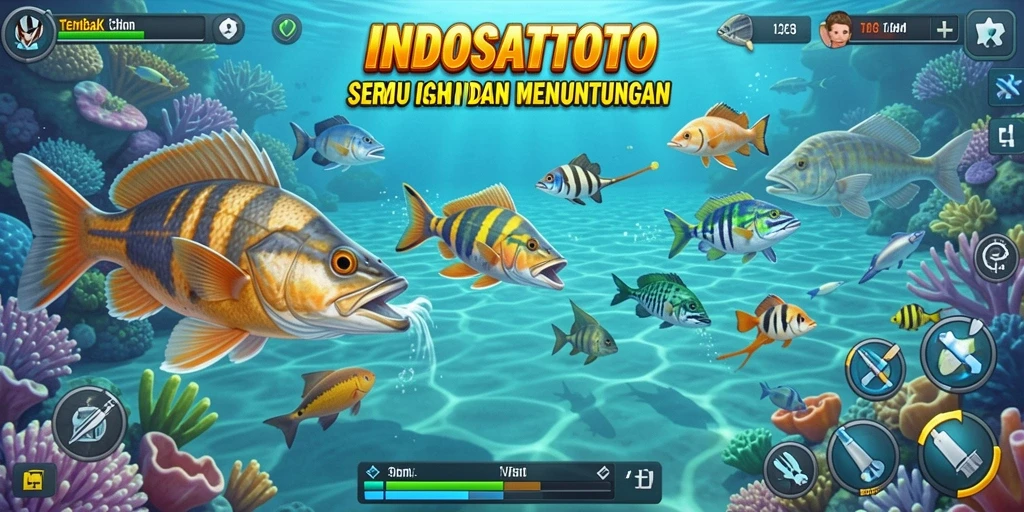 Screenshot gameplay Tembak Ikan yang seru dan menarik.