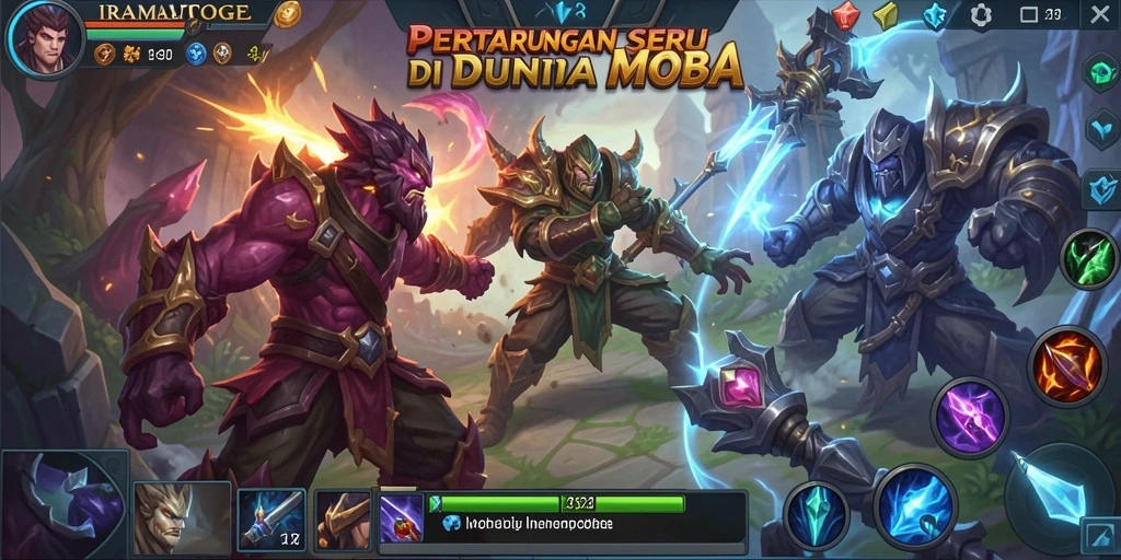 Tangkapan layar utama IRAMATOGEL menunjukkan gameplay seru dalam aksi.