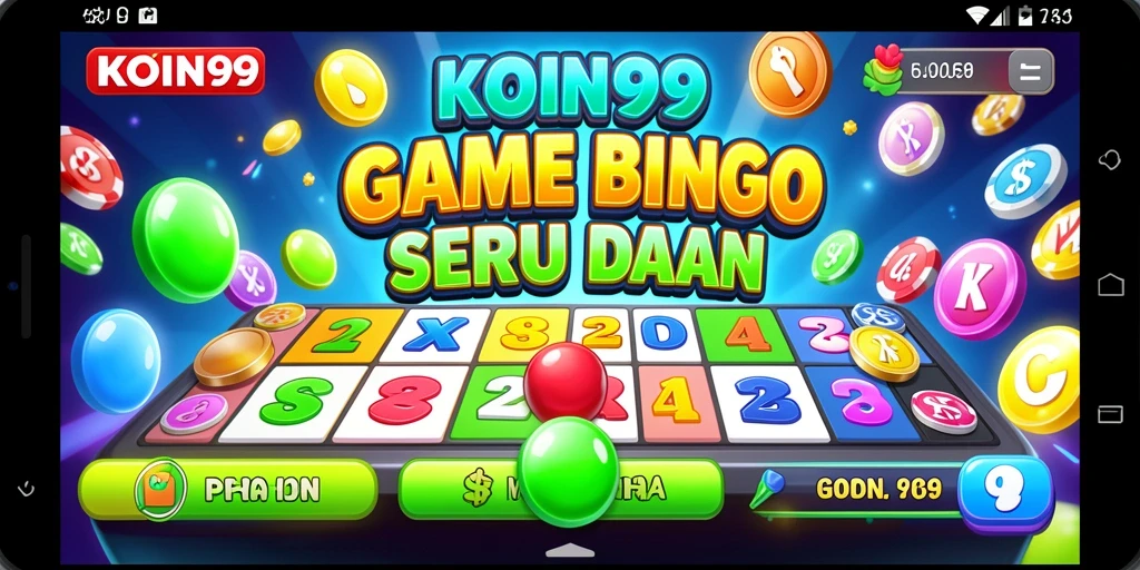 Screenshot KOIN99 menampilkan gameplay Bingo yang seru dan interaktif.