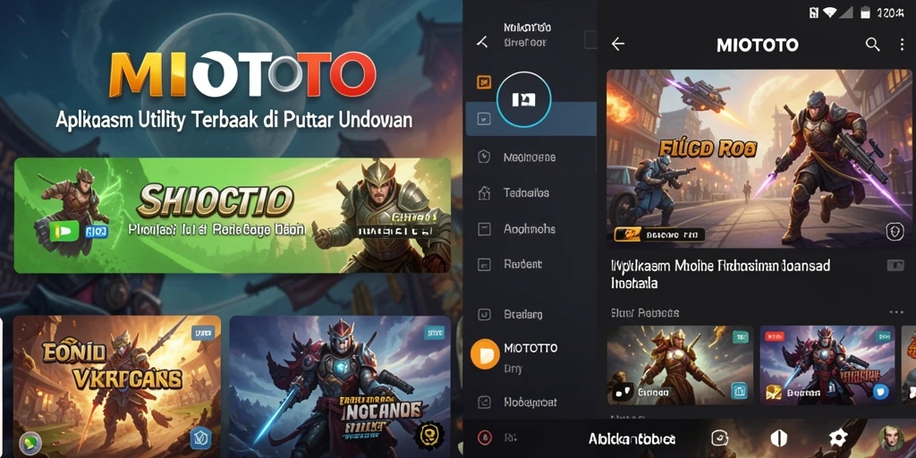 Screenshot utama MIOTOTO menampilkan fitur-fitur Utility yang menarik.