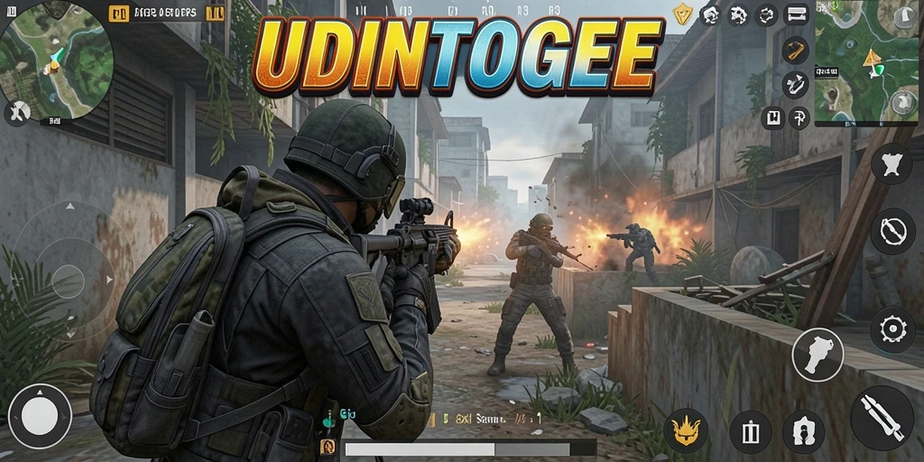 Gambaran gameplay menarik dari <strong>UDINTOGEL</strong> dengan aksi tembak-menembak seru.