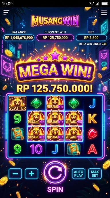 Tampilan antarmuka pengguna musangwin yang intuitif.